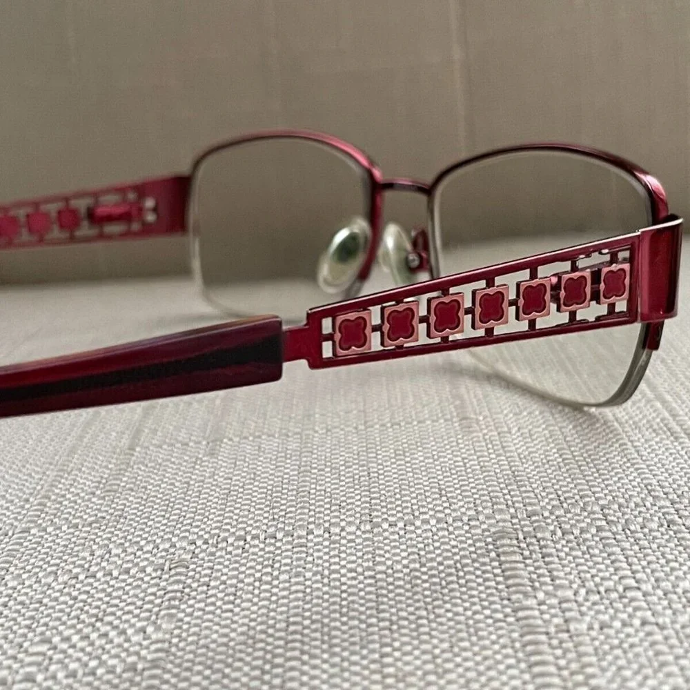 Liz Claiborne Women Glasses Frame Red Tone Eyeglasses L306 130 52[]16 Frame
